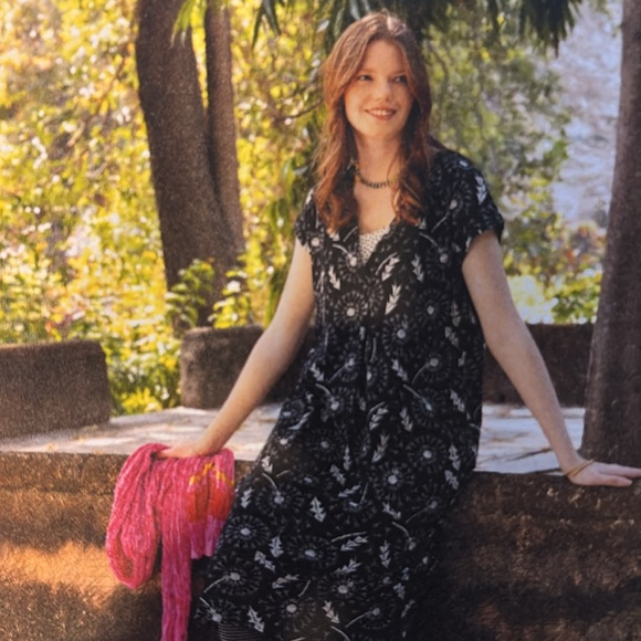 Gudrun Sjoden “Dandelion” Jersey Dress, Black/Print, Size Medium - Picture 14 of 15